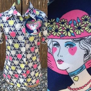 Hamilton 8 Dallas Printed Button Up Shirt